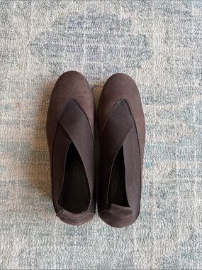 THE FLEXX Brown Stretch Crossover Moccasin